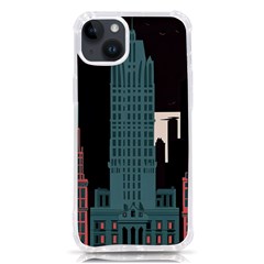 New York City Nyc Skyline Cityscape Iphone 14 Plus Tpu Uv Print Case by uniart180623