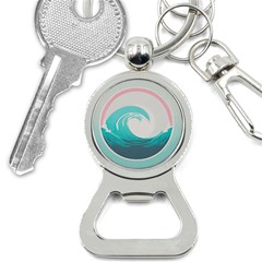 Tidal Wave Ocean Sea Tsunami Wave Minimalist Bottle Opener Key Chain by uniart180623