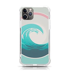 Tidal Wave Ocean Sea Tsunami Wave Minimalist Iphone 11 Pro 5 8 Inch Tpu Uv Print Case by uniart180623