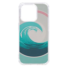 Tidal Wave Ocean Sea Tsunami Wave Minimalist Iphone 14 Pro Tpu Uv Print Case by uniart180623