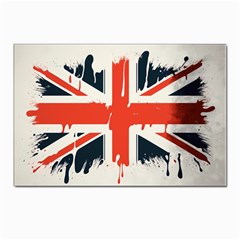 Union Jack England Uk United Kingdom London Postcards 5  X 7  (pkg Of 10) by uniart180623