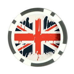 Union Jack England Uk United Kingdom London Poker Chip Card Guard by uniart180623