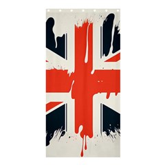 Union Jack England Uk United Kingdom London Shower Curtain 36  X 72  (stall)  by uniart180623