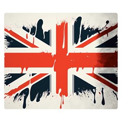 Union Jack England Uk United Kingdom London Two Sides Premium Plush Fleece Blanket (small) by uniart180623