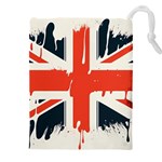 Union Jack England Uk United Kingdom London Drawstring Pouch (5XL) Front