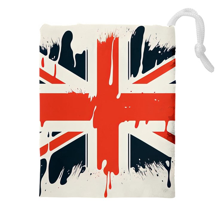 Union Jack England Uk United Kingdom London Drawstring Pouch (5XL)