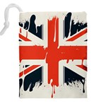 Union Jack England Uk United Kingdom London Drawstring Pouch (5XL) Back