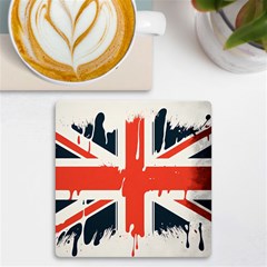 Union Jack England Uk United Kingdom London Uv Print Square Tile Coaster  by uniart180623