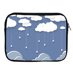 Clouds Rain Paper Raindrops Weather Sky Raining Apple Ipad 2/3/4 Zipper Cases by uniart180623