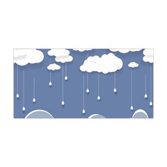 Clouds Rain Paper Raindrops Weather Sky Raining Yoga Headband by uniart180623