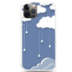 Clouds Rain Paper Raindrops Weather Sky Raining Iphone 12 Pro Max Tpu Uv Print Case by uniart180623