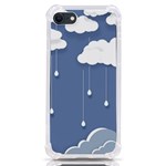 Clouds Rain Paper Raindrops Weather Sky Raining iPhone SE Front