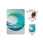 Tsunami Tidal Wave Wave Minimalist Ocean Sea Playing Cards Single Design (Mini) Back