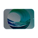 Tsunami Tidal Wave Wave Minimalist Ocean Sea Open Lid Metal Box (Silver)   Front