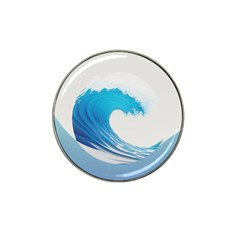 Wave Tsunami Tidal Wave Ocean Sea Water Hat Clip Ball Marker by uniart180623