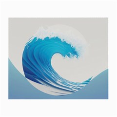 Wave Tsunami Tidal Wave Ocean Sea Water Small Glasses Cloth by uniart180623