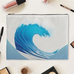 Wave Tsunami Tidal Wave Ocean Sea Water Cosmetic Bag (xl) by uniart180623