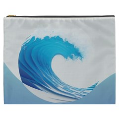 Wave Tsunami Tidal Wave Ocean Sea Water Cosmetic Bag (xxxl) by uniart180623