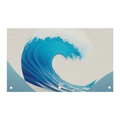 Wave Tsunami Tidal Wave Ocean Sea Water Banner And Sign 5  X 3  by uniart180623