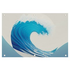 Wave Tsunami Tidal Wave Ocean Sea Water Banner And Sign 6  X 4  by uniart180623