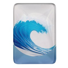 Wave Tsunami Tidal Wave Ocean Sea Water Rectangular Glass Fridge Magnet (4 Pack) by uniart180623