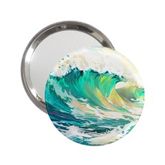 Waves Ocean Sea Tsunami Nautical Painting 2 25  Handbag Mirrors by uniart180623