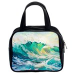 Waves Ocean Sea Tsunami Nautical Painting Classic Handbag (Two Sides) Front