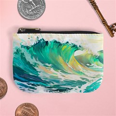 Waves Ocean Sea Tsunami Nautical Painting Mini Coin Purse by uniart180623