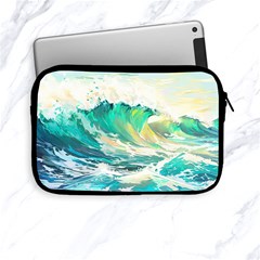 Waves Ocean Sea Tsunami Nautical Painting Apple Ipad Mini Zipper Cases by uniart180623