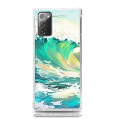 Waves Ocean Sea Tsunami Nautical Painting Samsung Galaxy Note 20 Tpu Uv Case by uniart180623