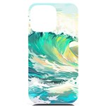 Waves Ocean Sea Tsunami Nautical Painting iPhone 14 Pro Max Black UV Print Case Front