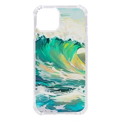 Waves Ocean Sea Tsunami Nautical Painting Iphone 14 Tpu Uv Print Case by uniart180623