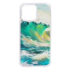 Waves Ocean Sea Tsunami Nautical Painting Iphone 14 Pro Max Tpu Uv Print Case by uniart180623