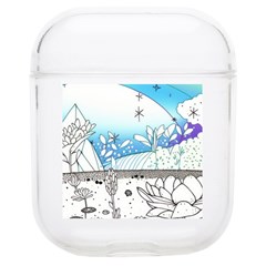 Rainbow Fun Cute Minimal Doodle Drawing Airpods 1/2 Case by uniart180623