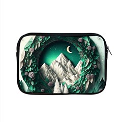 Christmas Wreath Winter Mountains Snow Stars Moon Apple Macbook Pro 15  Zipper Case