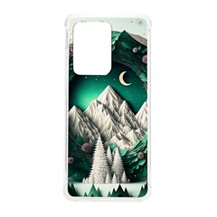 Christmas Wreath Winter Mountains Snow Stars Moon Samsung Galaxy S20 Ultra 6 9 Inch Tpu Uv Case by uniart180623