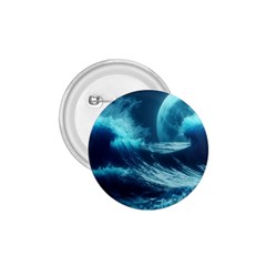 Moonlight High Tide Storm Tsunami Waves Ocean Sea 1 75  Buttons by uniart180623