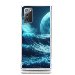 Moonlight High Tide Storm Tsunami Waves Ocean Sea Samsung Galaxy Note 20 Tpu Uv Case by uniart180623