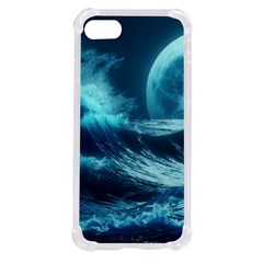 Moonlight High Tide Storm Tsunami Waves Ocean Sea Iphone Se by uniart180623