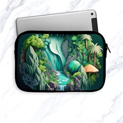 Waterfall Jungle Nature Paper Craft Trees Tropical Apple Ipad Mini Zipper Cases by uniart180623