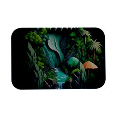 Waterfall Jungle Nature Paper Craft Trees Tropical Open Lid Metal Box (silver)   by uniart180623