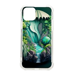 Waterfall Jungle Nature Paper Craft Trees Tropical Iphone 11 Pro 5 8 Inch Tpu Uv Print Case by uniart180623