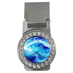 Tsunami Waves Ocean Sea Nautical Nature Water Money Clips (cz)  by uniart180623