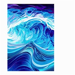 Tsunami Waves Ocean Sea Nautical Nature Water Small Garden Flag (two Sides) by uniart180623