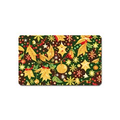 Christmas Pattern Magnet (name Card)