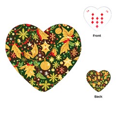 Christmas Pattern Playing Cards Single Design (heart)