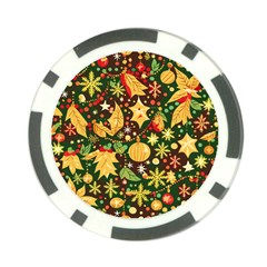 Christmas Pattern Poker Chip Card Guard (10 Pack) by Valentinaart