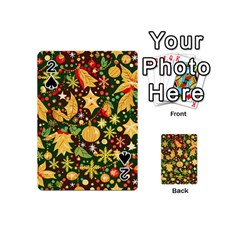 Christmas Pattern Playing Cards 54 Designs (mini) by Valentinaart