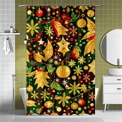 Christmas Pattern Shower Curtain 48  X 72  (small)  by Valentinaart