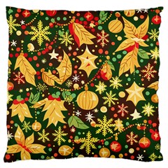 Christmas Pattern Large Cushion Case (one Side)